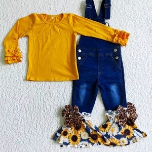 2 Piece Sunflower Outfit